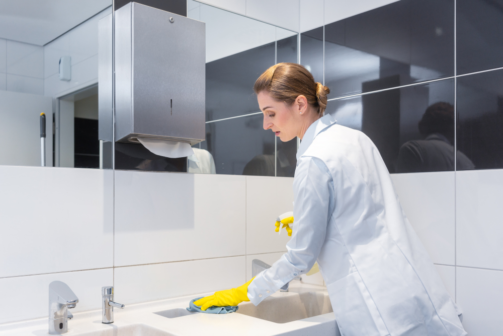 Commercial washroom hygiene service
