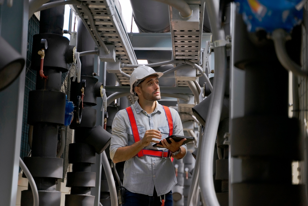 Director on site with the integrated facility management team
