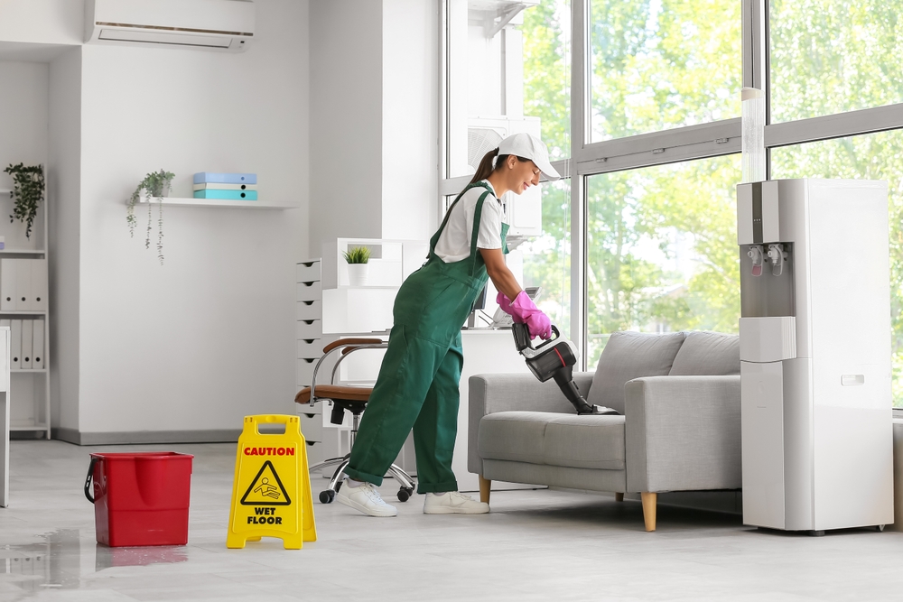 Commercial-grade carpet and upholstery cleaning