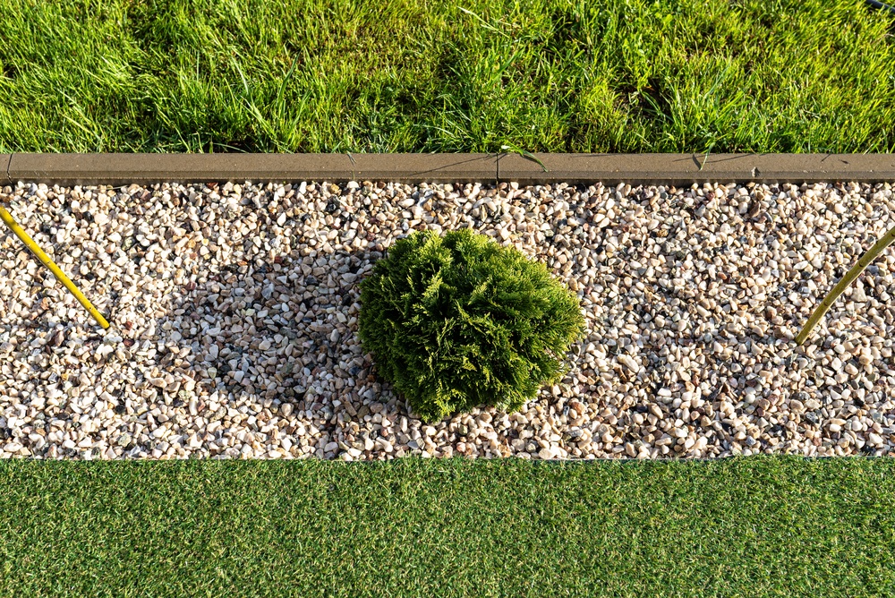 Commercial landscaping team maintaining grounds at a NSW property
