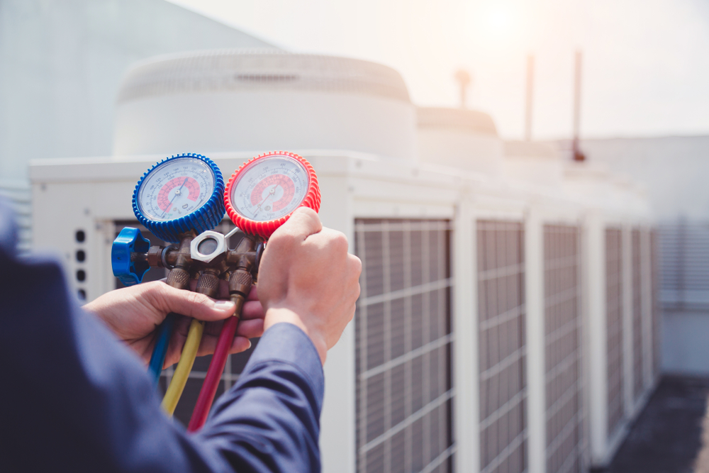 Commercial HVAC maintenance equipment and tools
