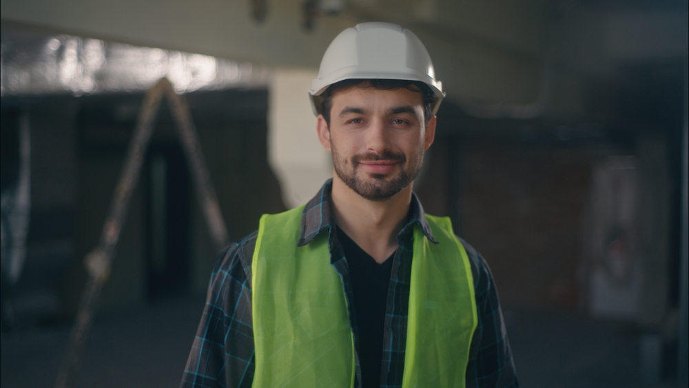 Licensed commercial carpenter on a property site